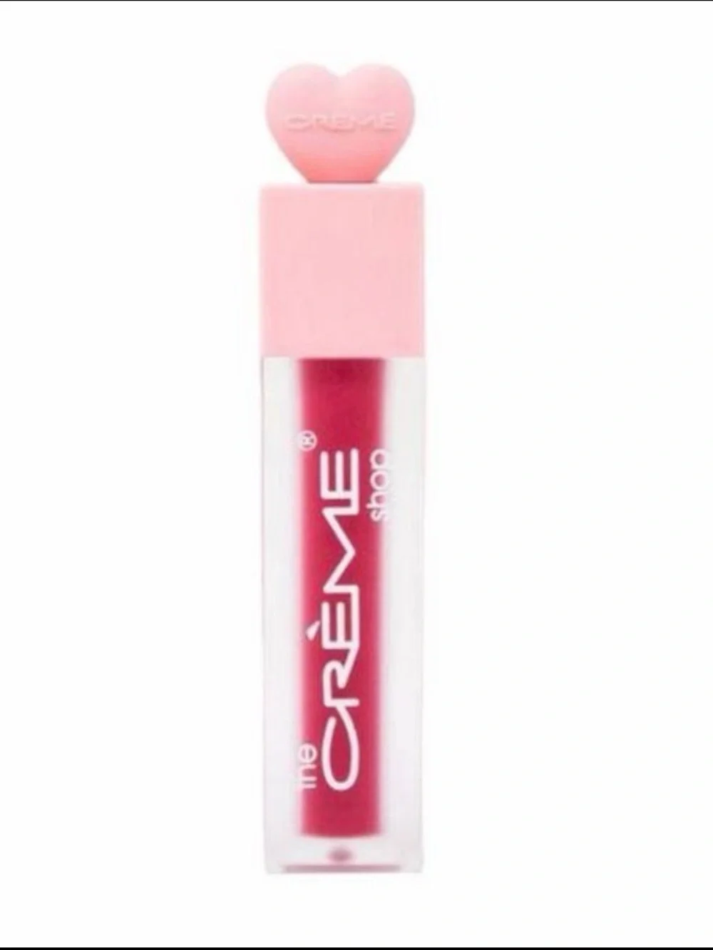 Crème Shop Pink Heart Cap Lip Gloss - Pink